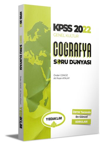 2022 Kpss Genel Kültür Coğrafya Soru Dünyası Yediiklim Yayınları