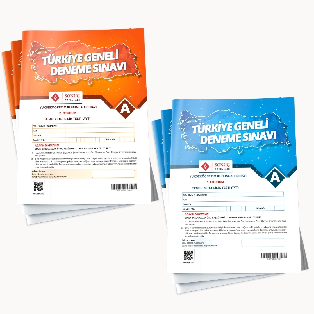 2'si Bir Arada Türkiye Geneli Deneme Sınavı  Ayt + Tyt 2'si Bir Arada Türkiye Geneli Deneme Sınavı  Ayt + Tyt