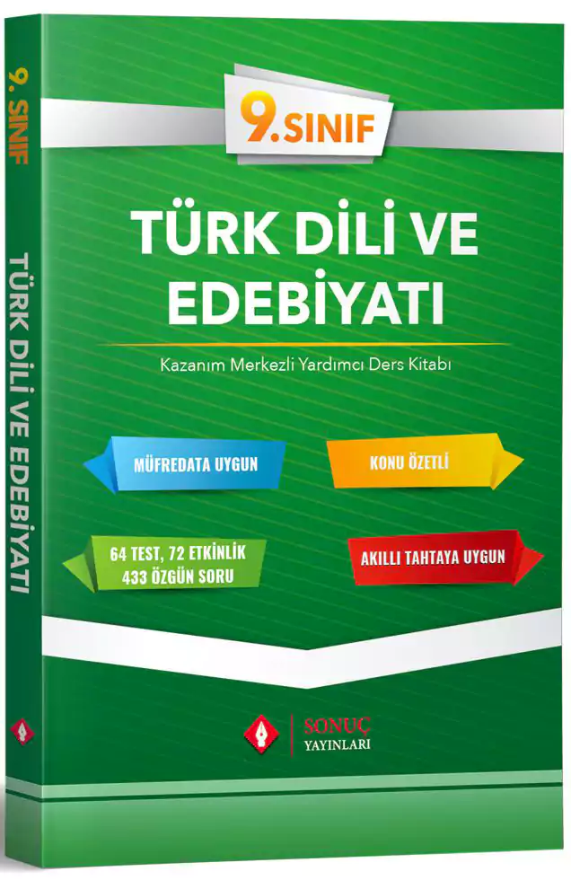 9.sınıf Türk Dili Edebiyatı Yardımcı Ders Kitabı  Sonuç Yayınları
