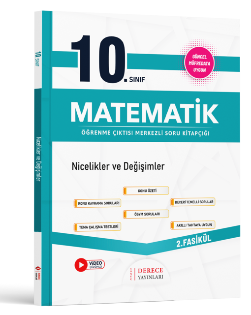 Derece Yayınları 10.Sınıf Matematik Modüller Set 2025 Güncel Müfredata Uygun