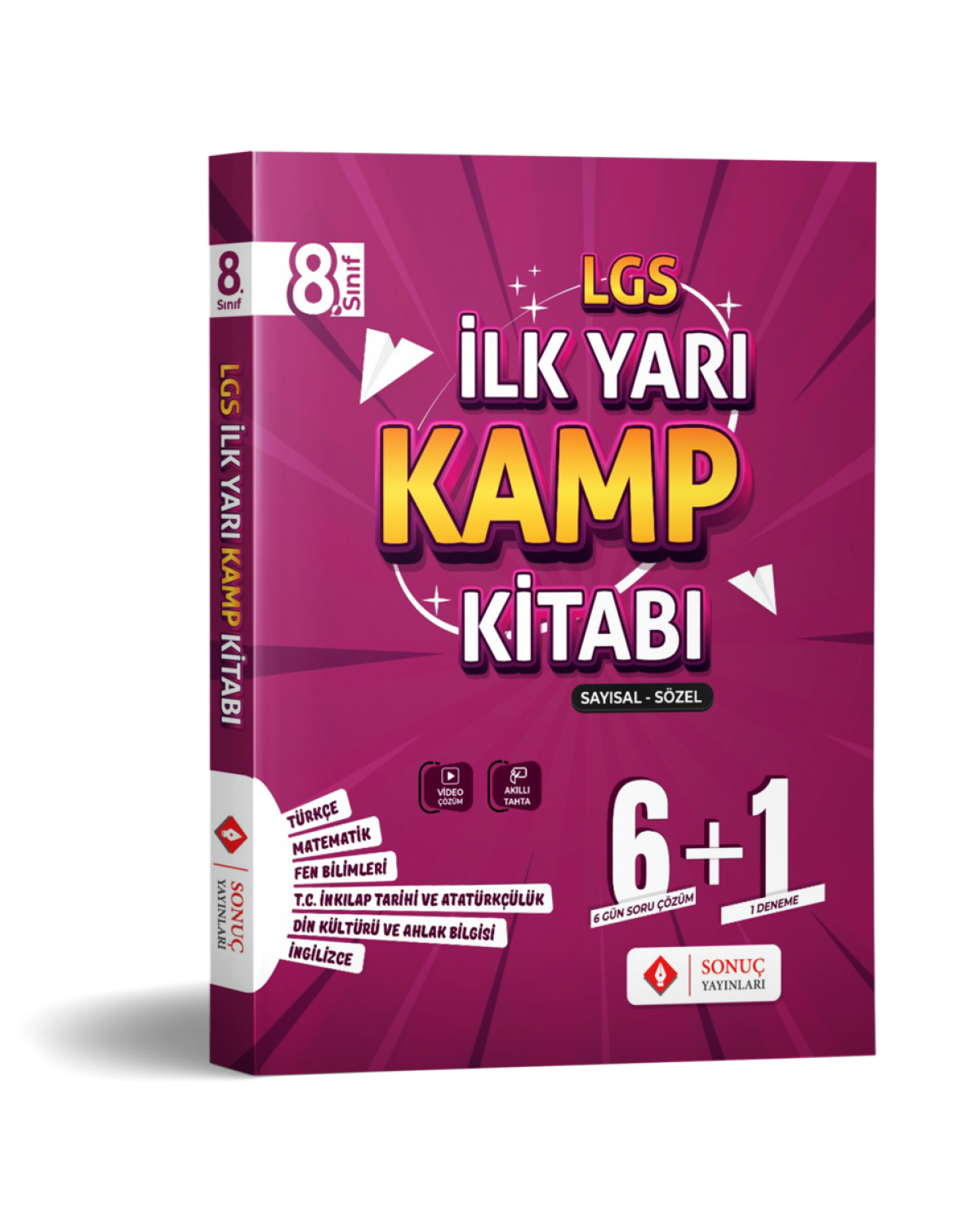Sonuç Yayınları 8. Sınıf LGS İlk Yarı Kamp Kitabı - Sayısal & Sözel Sonuç Yayınları 8. Sınıf LGS İlk Yarı Kamp Kitabı - Sayısal & Sözel