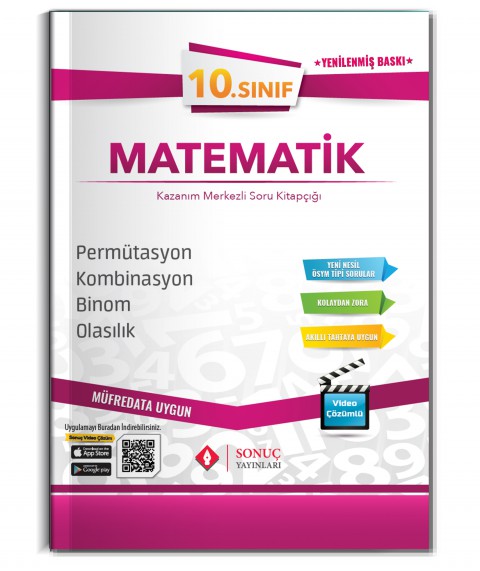 10.sınıf Permütasyon Kombinasyon Binom Olasılık  Sonuç Yayınları