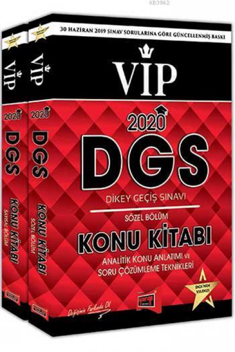 2020 Dgs Vıp Sayısal Sözel Bölüm Konu Kitabı Seti Yargı Yayınları