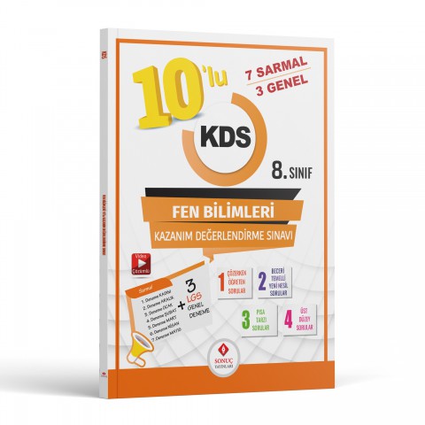 8.sınıf 10lu Kds Fen Bilimleri Deneme 2024 - 2025