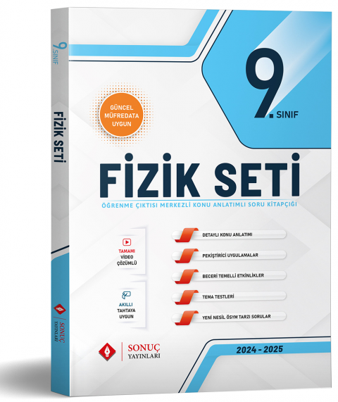 9.Sınıf Fizik Seti 2025 güncel müfredata uygun