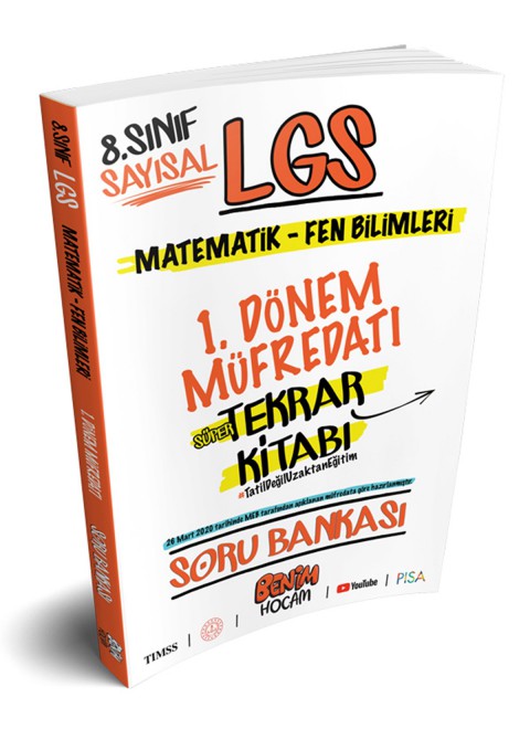 Benim Hocam Lgs 8.sınıf Sayısal 1.dönem Tekrarı Soru Bankası