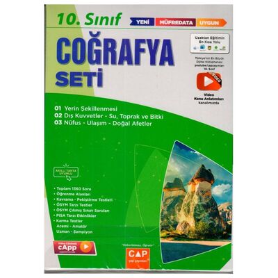 Çap Yayınları 10. Sınıf Coğrafya Seti Çap Yayınları