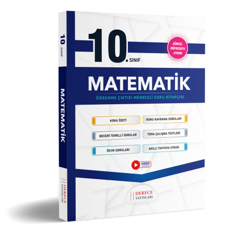 Derece Yayınları 10.Sınıf Matematik Modüller Set 2025 Güncel Müfredata Uygun