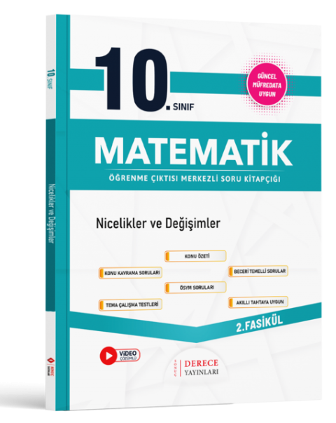 Derece Yayınları 10.Sınıf Matematik Modüller Set 2025 Güncel Müfredata Uygun