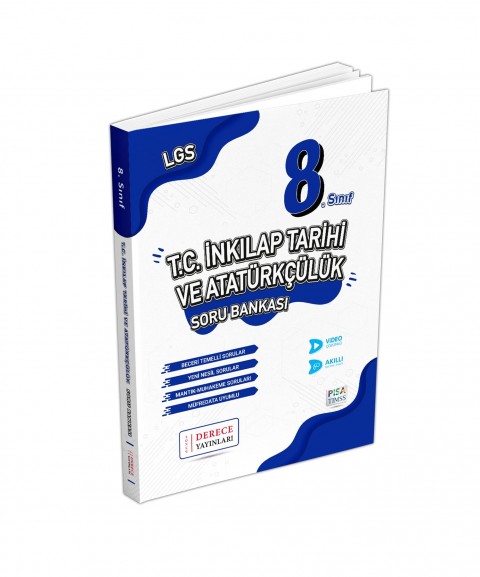 Derece Yayınları 8. Sınıf LGS İnkılap Tarihi ve Atatürkçülük Soru Bankası