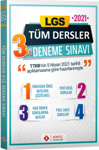 Lgs Tüm Dersler 3 Lü Deneme  Sonuç Yayınları Ortaokul