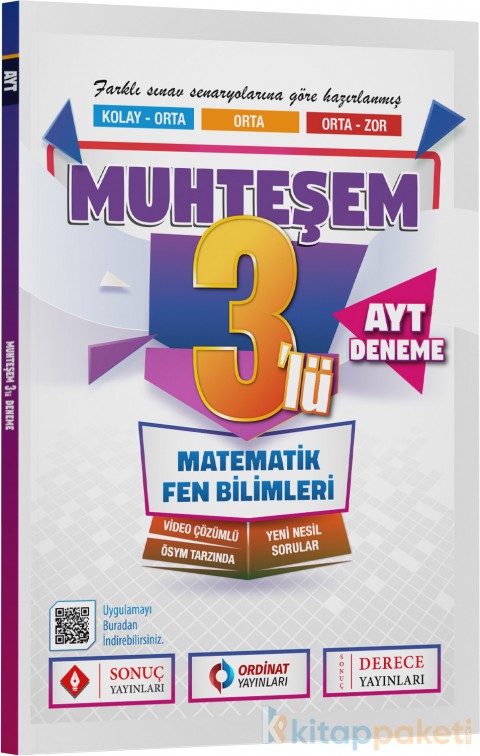 Sonuç Yayınları Ayt Muhteşem 3'lü Deneme