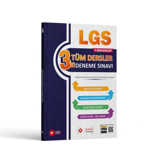 Sonuç Yayınları Lgs Tüm Dersler 3'lü Deneme 2024 - 2025
