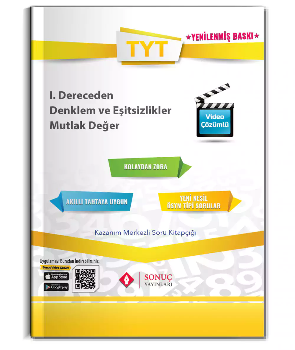 Tyt I.dereceden Denklem Ve Eşitsizlikler Mutlak Değer  Sonuç Yayınları 2023-2024