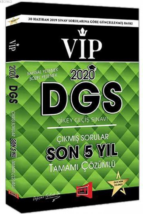 Yargı 2020 Dgs Vıp Çıkmış Sorular Son 5 Yıl Çözümlü Yargı Yayınları